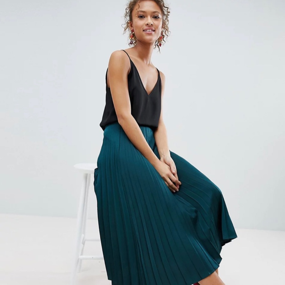 Super cute Miss Selfridge black cami with cross back detail